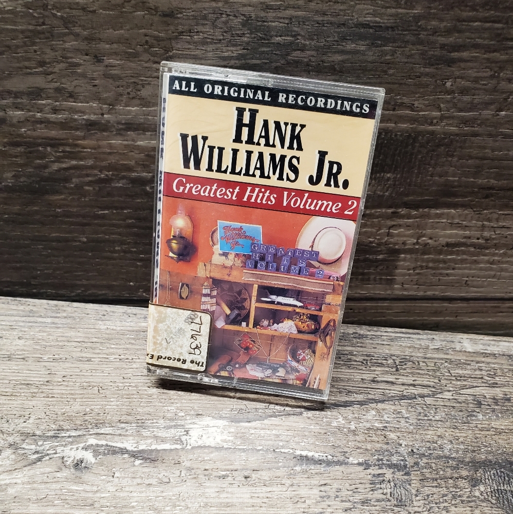 Vintage Hank Williams Jr.'s Greatest Hits Volume 2 Cassette 1994 Curb‎ Records